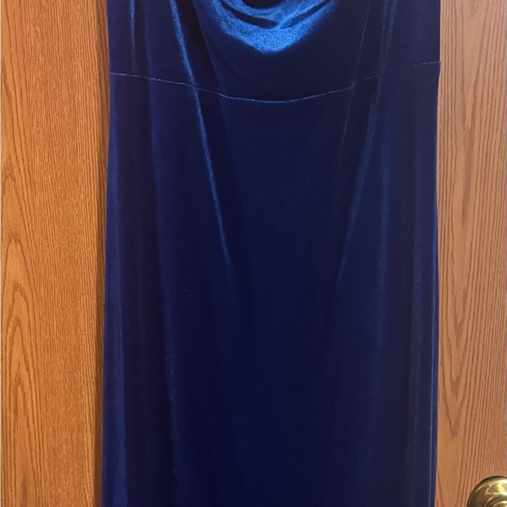 Taylor Royal Blue Velvet Gown